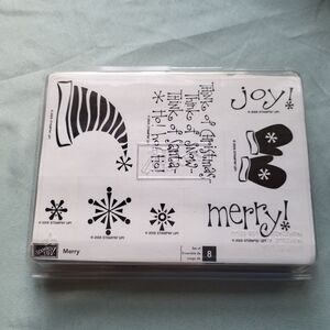 Stampin' Up! Merry Rubber Stamps New In Package